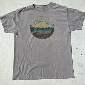 Men's Parks Project T-Shirt Gray National L Camp Travel Wild Cuyahoga Outdoor US